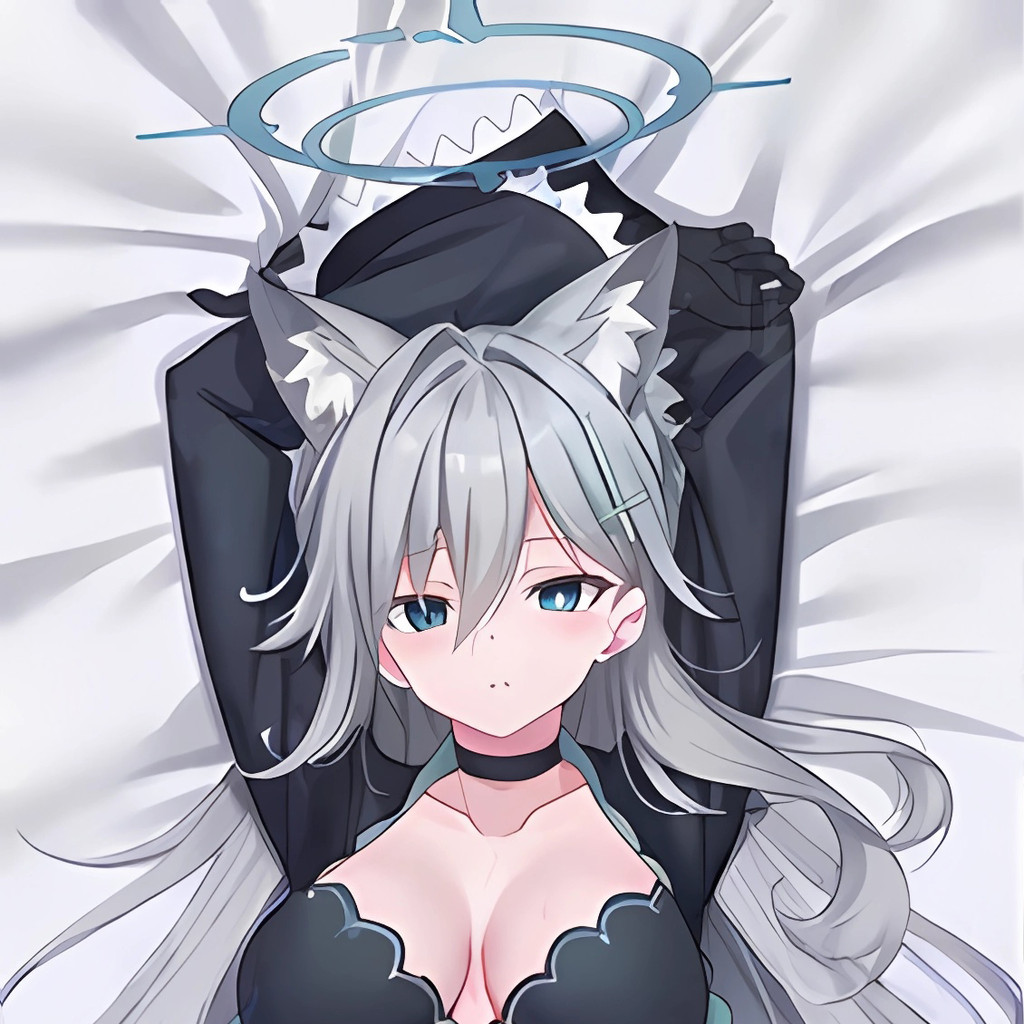 Blue Archive Sunaookami Shiroko Abydos Cô gái cắt tóc hai mặt Dakimakura Vỏ gối phòng ngủ có thể thá