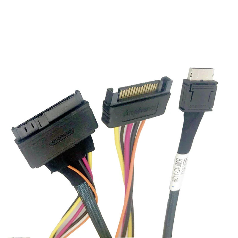 Cáp PCIe 4.0 Oculink 4i (SFF-8611) sang U.2 SFF-8639 Có sẵn trong 1m