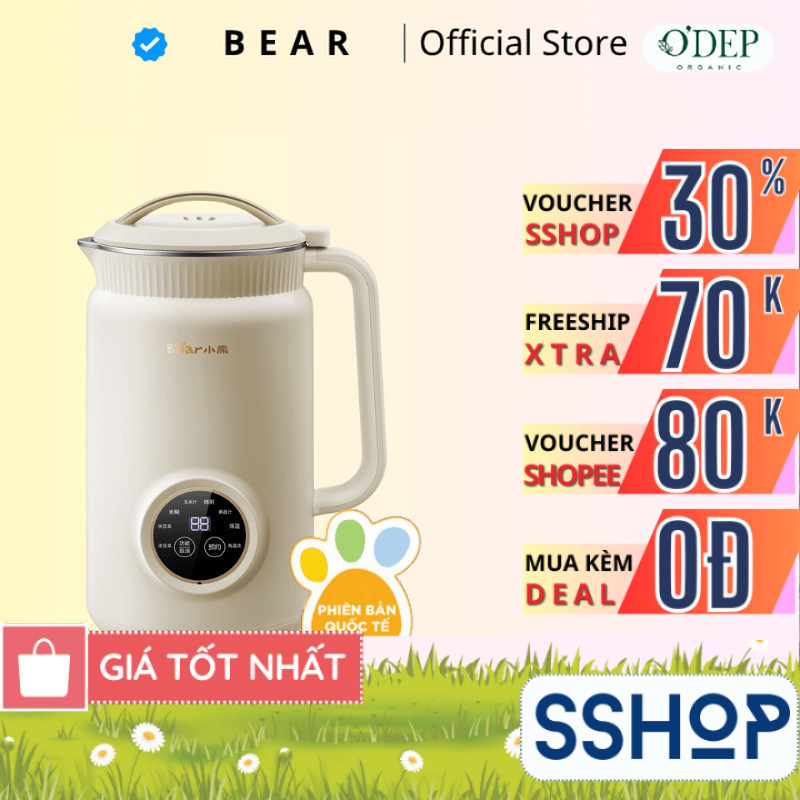 Máy làm sữa hạt 1L Bear DJJ-D06W5 - hàng chính hãng - SSHOP SSA