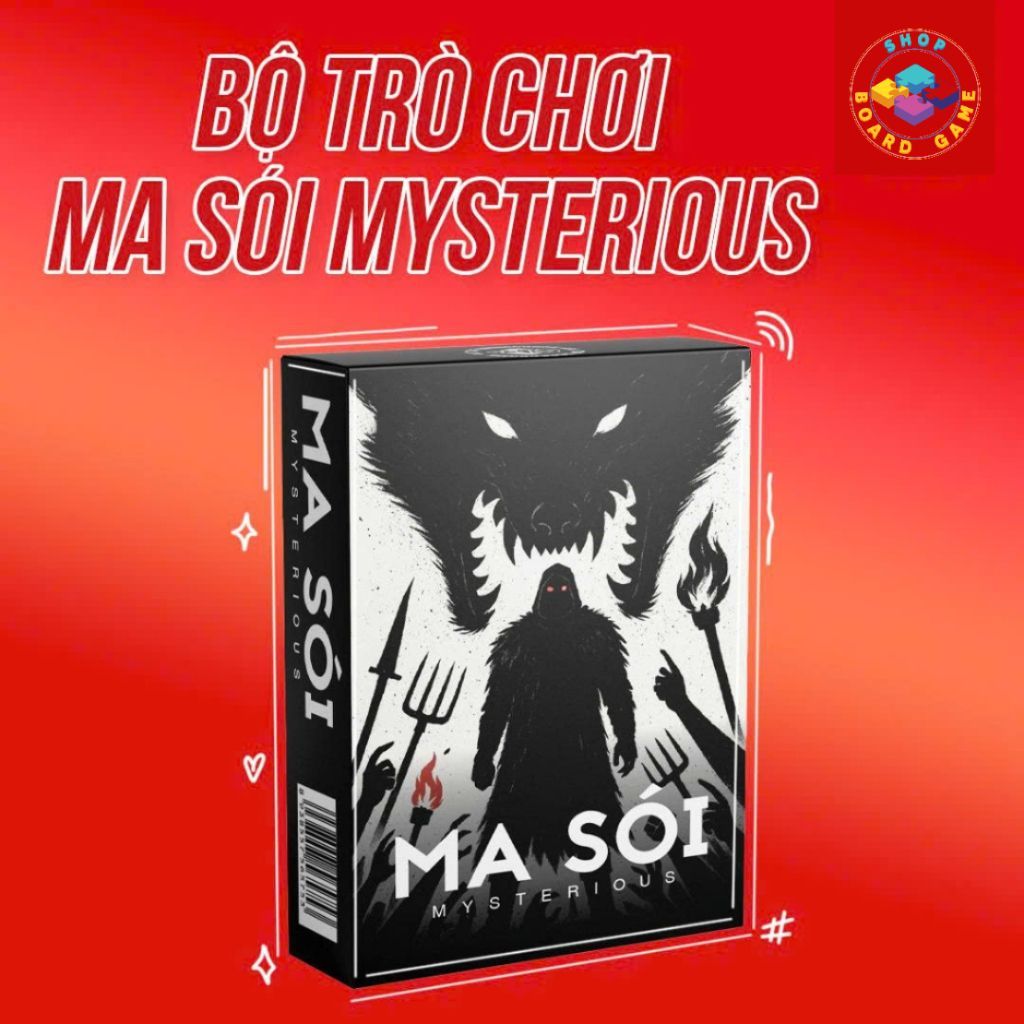 Bộ bài MA SÓI MYSTERIOUS 55 lá giấy cứng, cao cấp