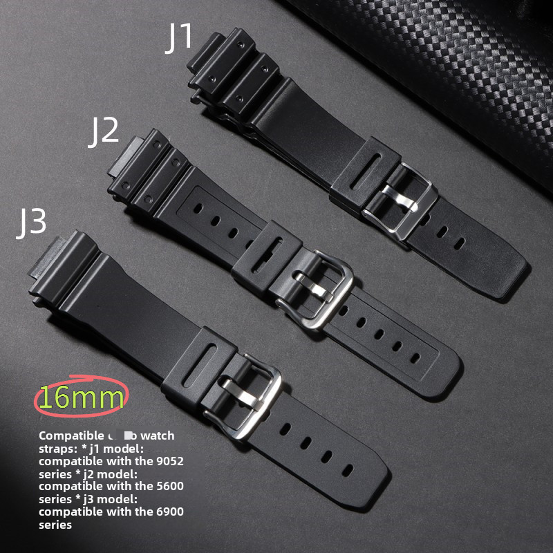 Dây đeo đồng hồ silicon TPU 16mm Thiết kế miệng nâng lên Tương thích với dây đeo cổ tay thể thao dòn