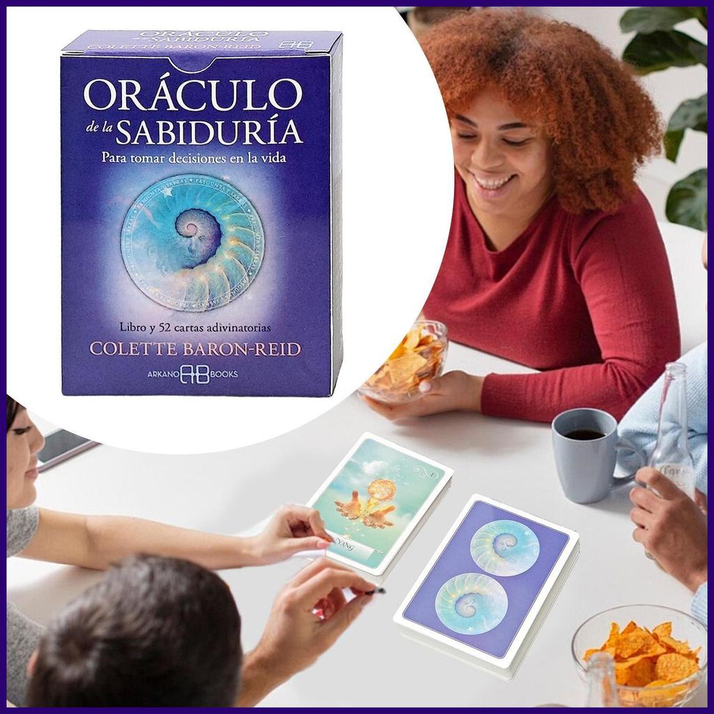 Bộ bài Tarot 52 Bộ bài Bói toán Tây Ban Nha Bộ bài Tarot hiện đại di động để giải thích giấc mơ Chiê