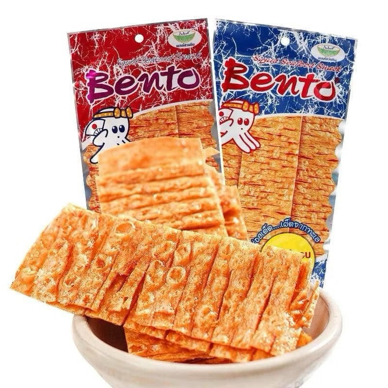 Dây 12 +1 Gói Mực Bento Gói 6g, Snack Mực Bento Thái Lan Đủ 3 Vị