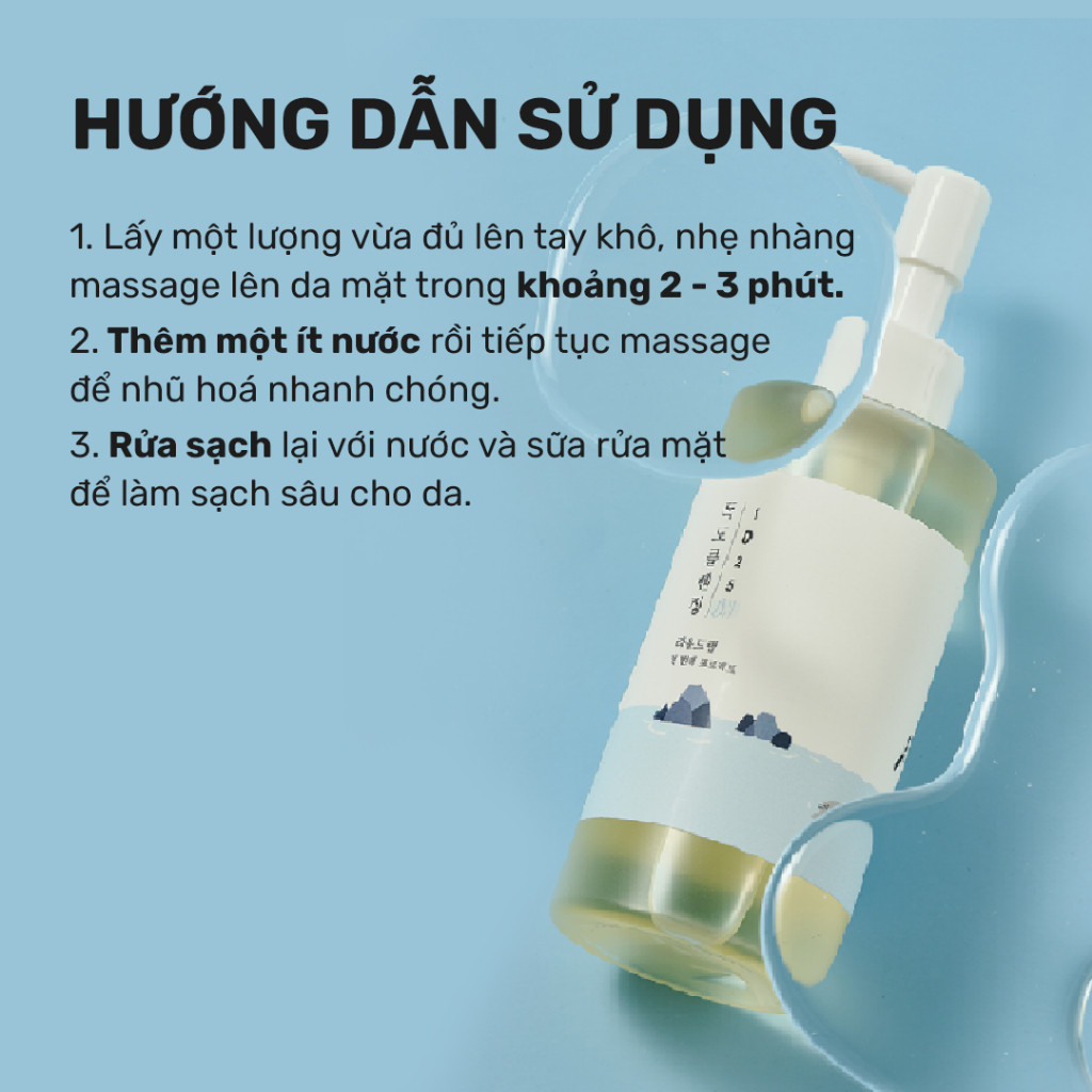 Round Lab Dầu Tẩy Trang 1025 Dokdo Cleansing Oil 200ml làm sạch lớp trang điểm và bụi mịn | BigBuy360 - bigbuy360.vn