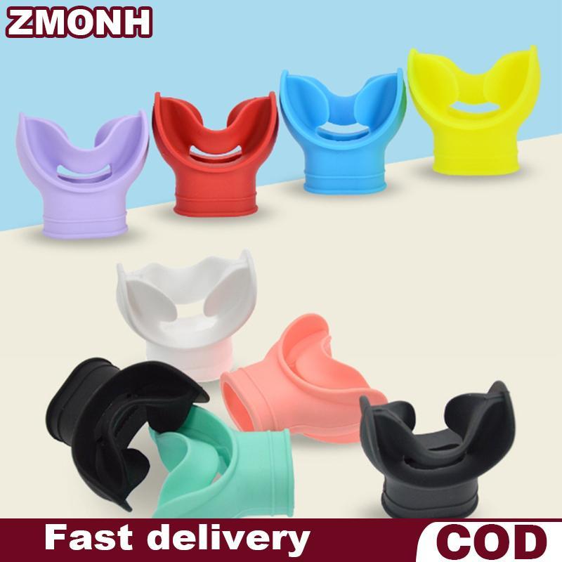 Zmo Silicone ống thở mouthpiecefortable Scuba Diving điều chỉnh ống ngậm Bìa bạch tuộc chủ lưu giữ d