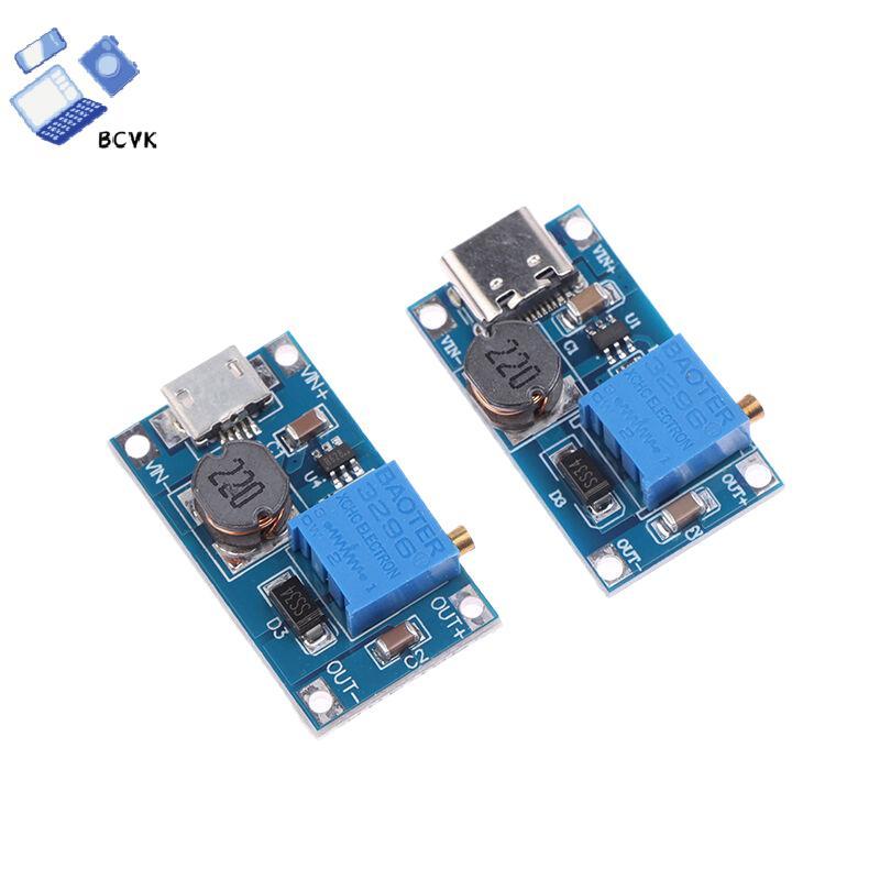 [BCVK] 1 Bộ chuyển đổi tăng cường chuyển đổi Dc sang Dc Mô-đun nguồn MT3608 Mô-đun cung cấp giao diệ