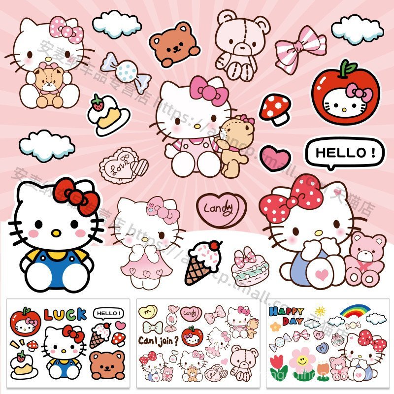 Hoạt Hình Dễ Thương Hello Hello Hello Hello Hello Kitty Xe Máy Điện Xe Miếng Dán Chống Trầy Xước Chặ