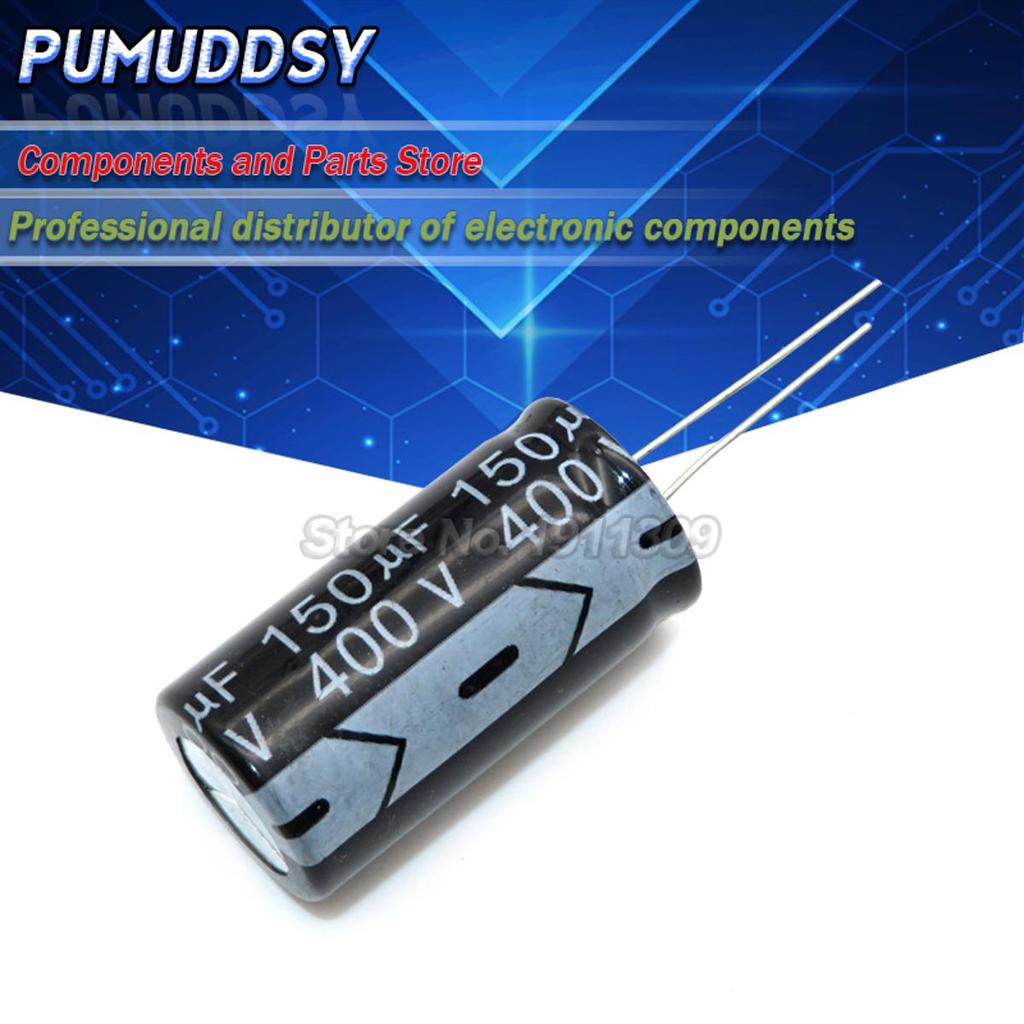 5 Chiếc Higt Chất Lượng 400V150UF 18 * 35mm 150UF 400V 18 * 35 Tụ Điện Phân