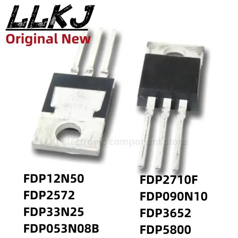 5 chiếc FDP12N50 FDP2572 FDP33N25 FDP053N08B FDP2710F FDP090N10 FDP3652 FDP5800 TO-220 Hiệu Ứng Trườ