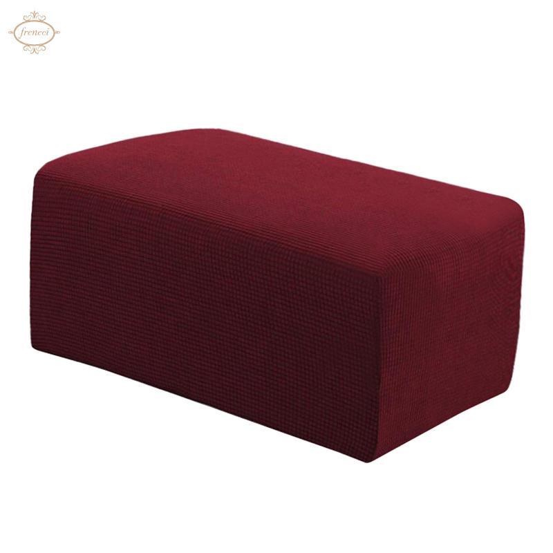 Footstool Cover Hình Chữ Nhật Ottoman Slipcovers Chân Pouf Ghế Nhỏ Mềm Mại
