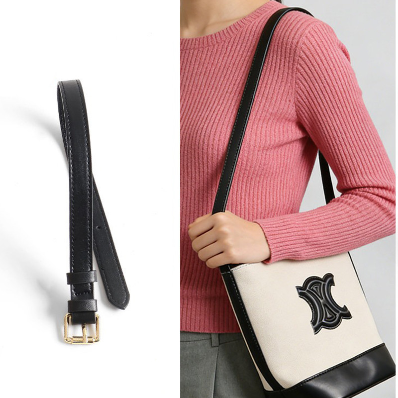 Dành Cho Celine Triomphe Bucket Bag Extender Dây Đeo Da Thật Có Thể Điều Chỉnh Chiều Dài