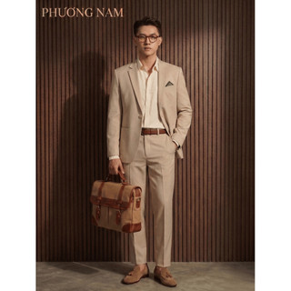 Bộ Suit Nam Công Sở Cao Cấp PHƯƠNG NAM® - Vest Nam Form Chuẩn Hàn Quốc, Vải Dày Dặn Tôn Dáng (Kèm Quần Âu)