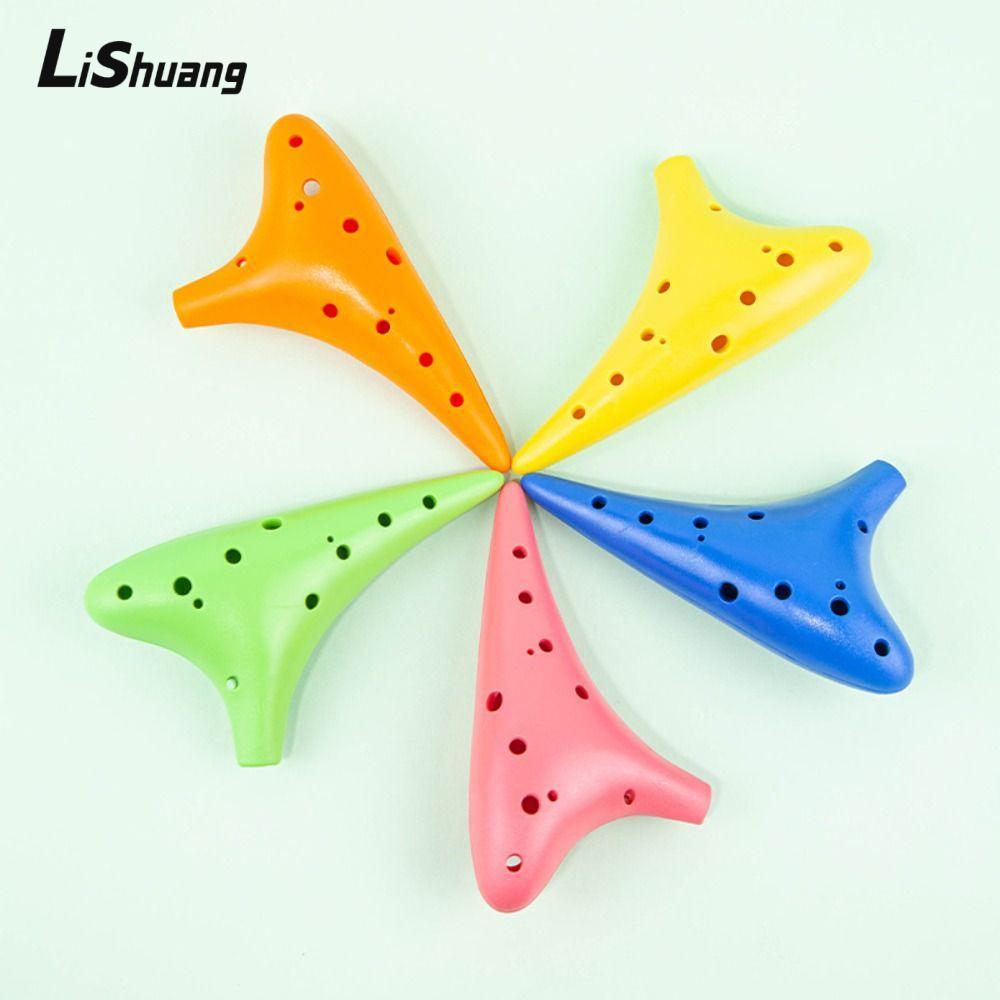 LISHUANG C Key Ocarina, Alto C Chỉnh Dễ Dàng Chơi Alto Ocarina 12 Lỗ, Chuyên Nghiệp Có Dây Buộc Nhựa