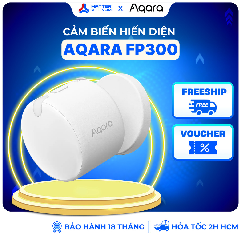 Aqara FP300 - Cảm biến hiện diện thông minh hoạt động với pin CR2450, Zigbee Bluetooth Thread (Matte