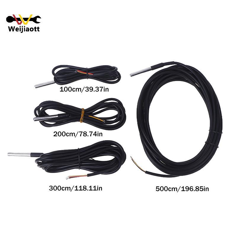 [Wjt] 1 CÁI DS18B20 Đầu dò nhiệt độ ren chống nước Cảm biến nhiệt độ Thép không gỉ cho Arduino