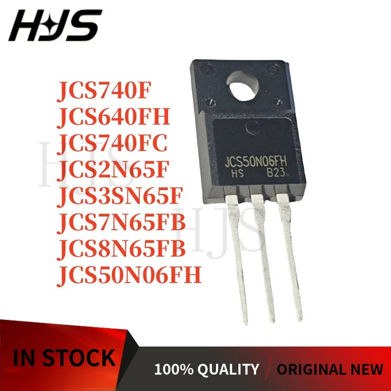 10 Chiếc JCS7N65FB JCS3SN65F JCS50N06FH JCS2N65F JCS640FH JCS740FC JCS740F JCS8N65FB TO-220F Thương 