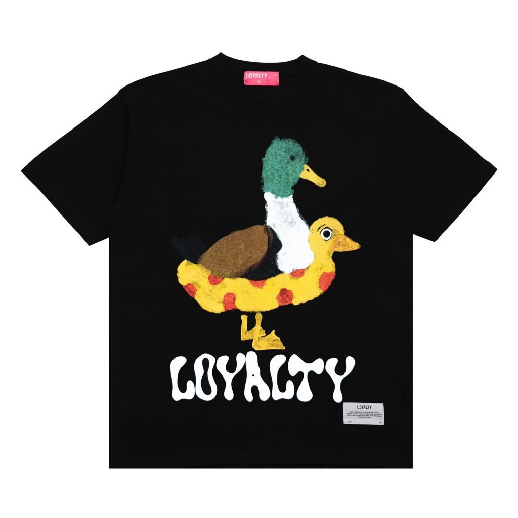 Loyalty - Duck Black Fashion T-Shirt Pria Distro Cotton 24s BAJU KAOS CHUU T