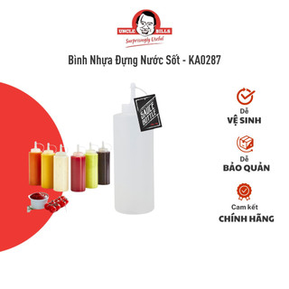 Bình nhựa đựng nước sốt uncle bills 750ml đựng gia vị, mứt, sirup hàng nhập khẩu - ka0287