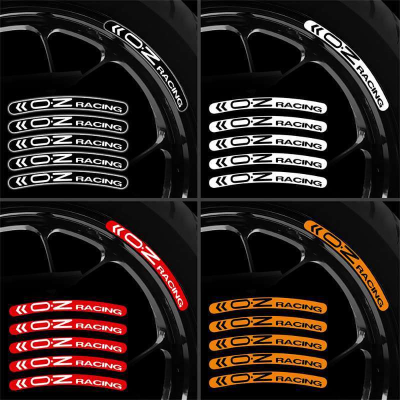 Front Feather Bumper Stickers Ozracing Rim Stickers Modified Rim Car Stickers OZ Racing Wheel Rim We