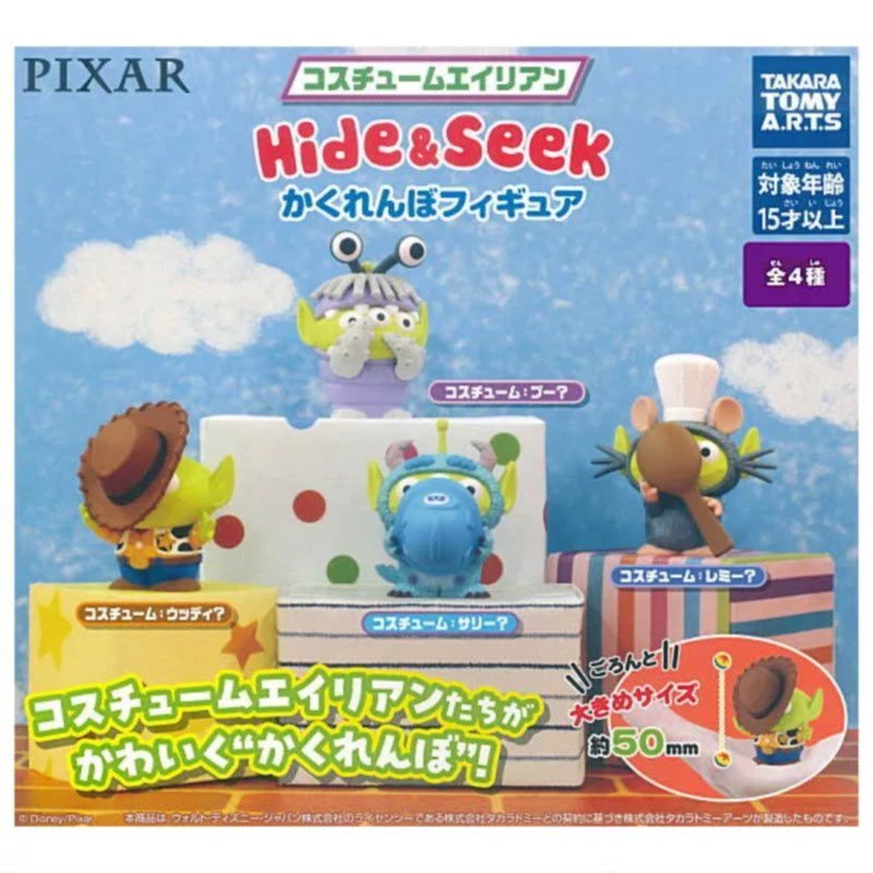 [BTF] Hàng có sẵn Nhật Bản T-ARTS Capsule Toy Story Disney Toy Story Alien Hide and Seek Đồ trang tr