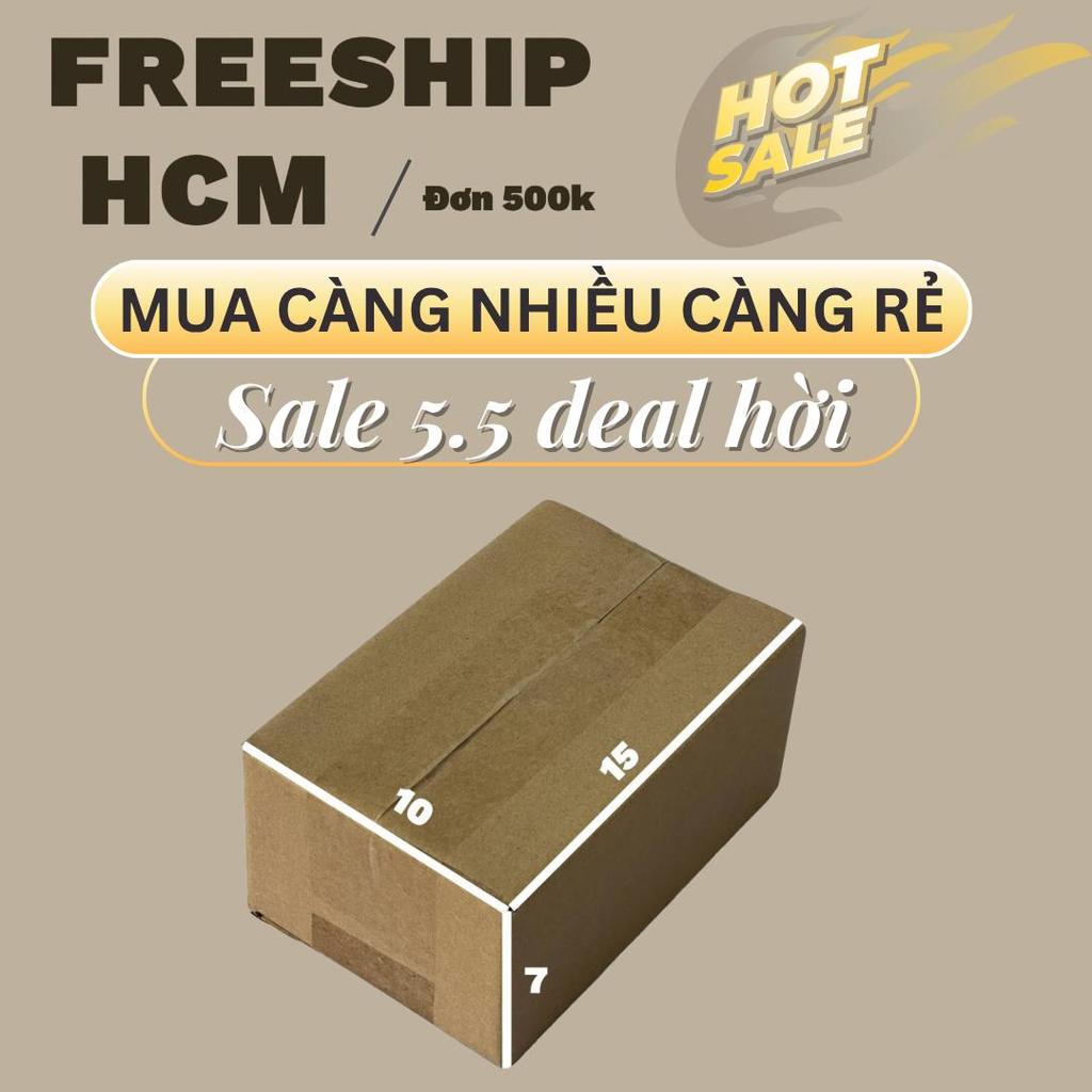 hộp carton 15x10x7 bộ 100 trơn cứng cáp