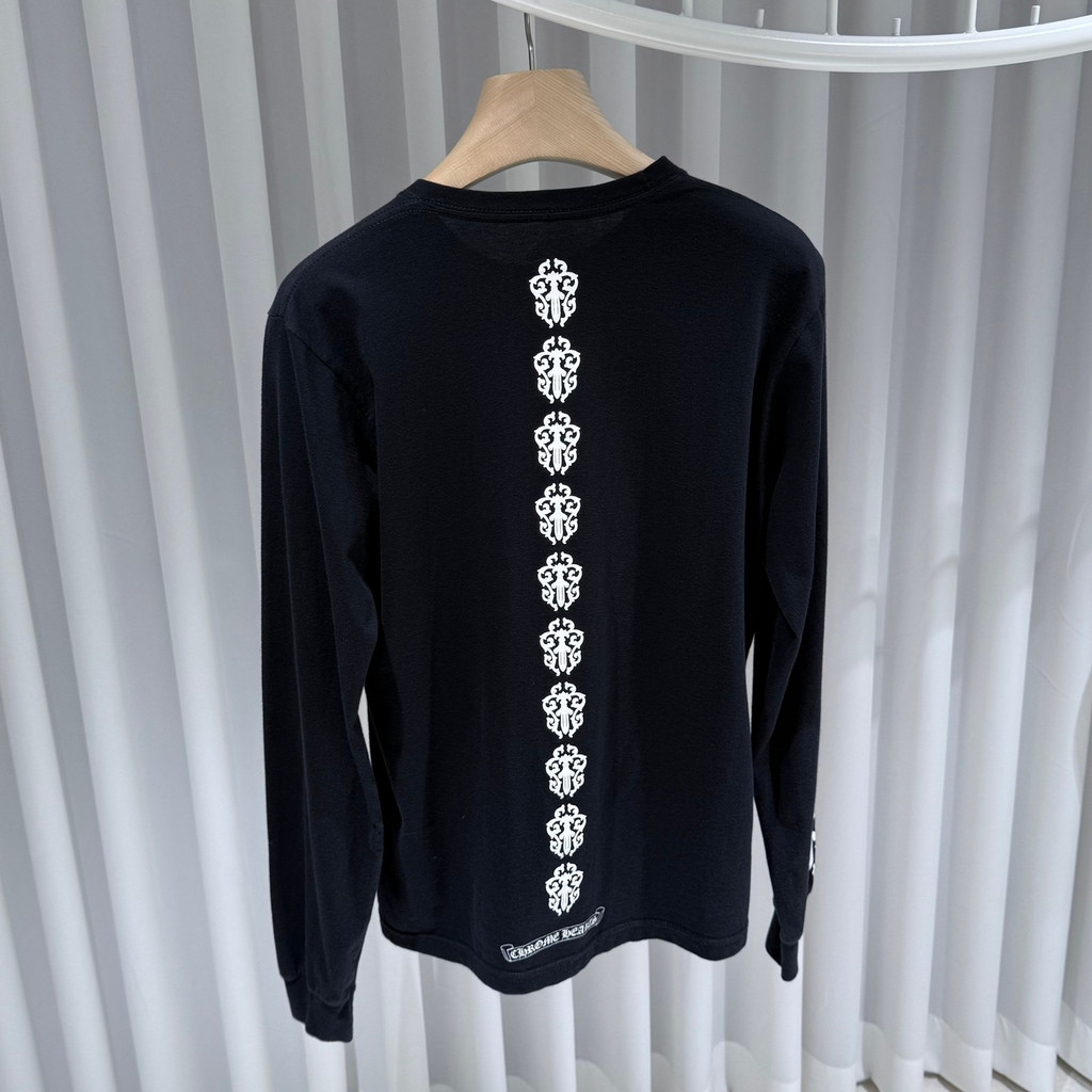 2026 ChromHearts Dagger Monogram Đen Dài Tay