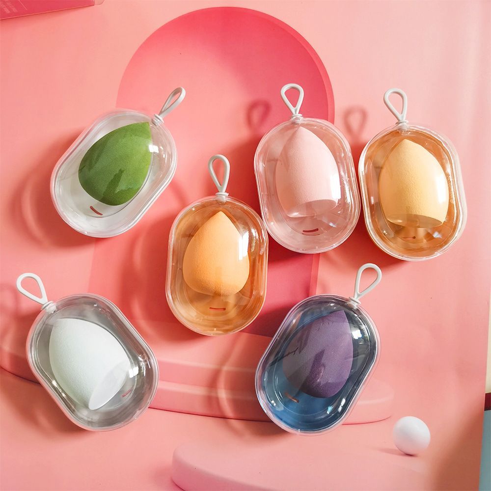 Sản phẩm mới Hàng có sẵn Bộ hộp bảo quản trứng làm đẹp Space Capsule Modeling Makeup Egg Cotton Make