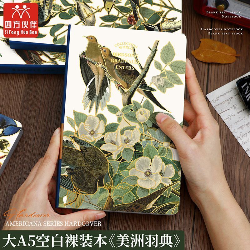 Phác thảo 1219 Naked Back Notebook Fast Blank Inspiration Square Partner 120g Vẽ Notebook Gilding A5