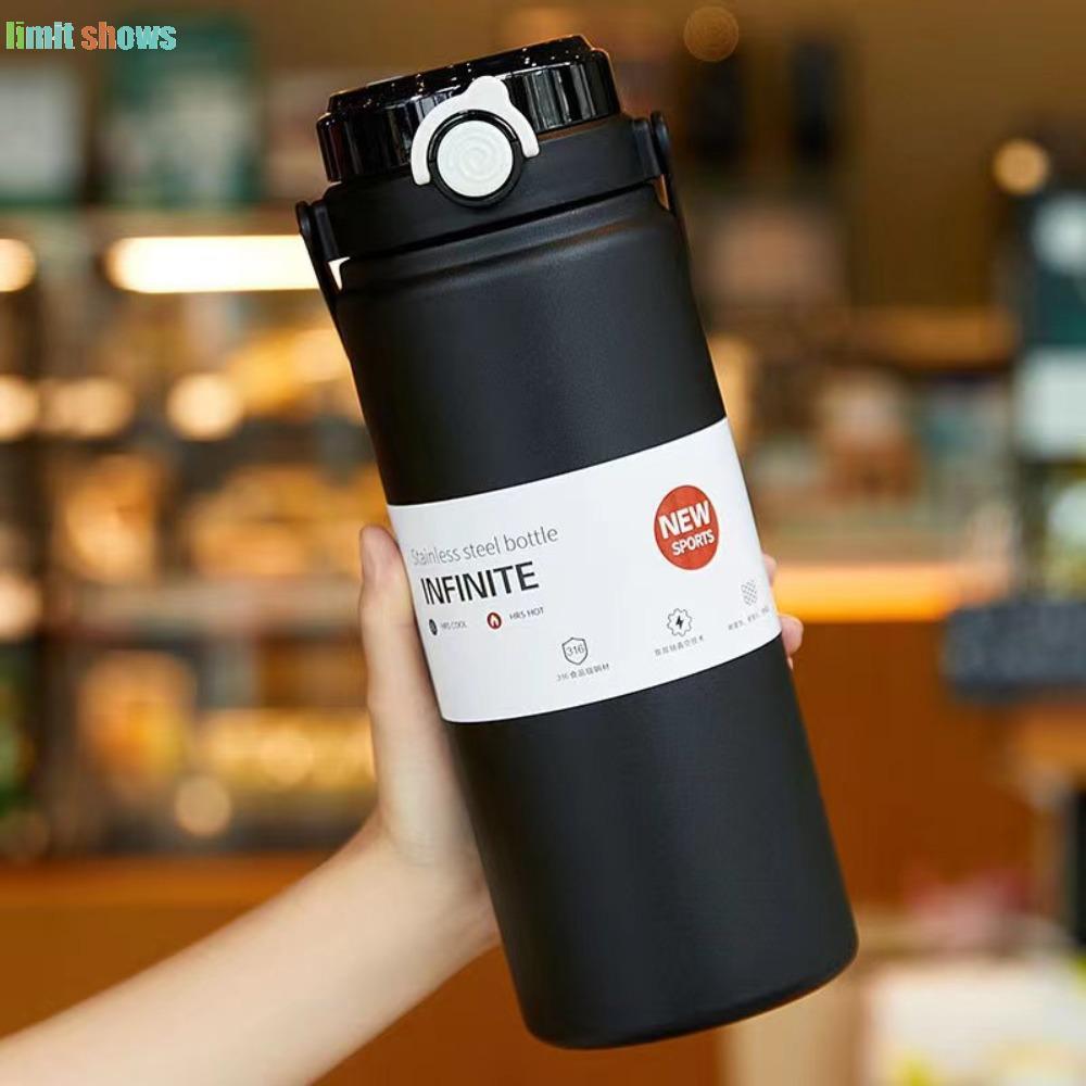 Cốc giữ nhiệt LIMIT SHOWS, Bình giữ nhiệt ống hút nóng / lạnh 1L / 1.2L, Bình chân không bằng thép k