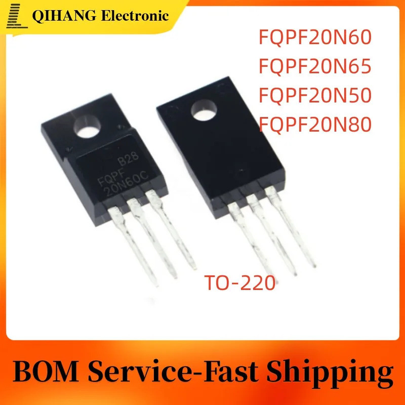 5 Chiếc FQPF20N60 FQPF20N65 FQPF20N50 FQPF20N80 TO-220F Hiệu Ứng Trường Transistor