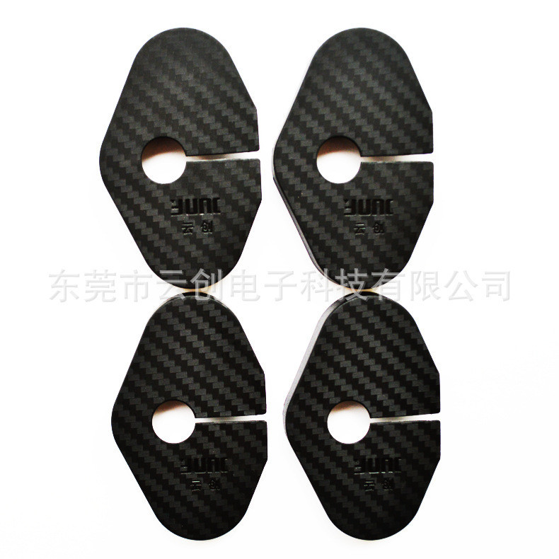 Thích hợp cho Chevrolet 10-15 Camaro Camaro Khóa Cửa Ô Tô Bao Trang Trí Khóa Cửa Bao Họa Tiết Sợi Ca