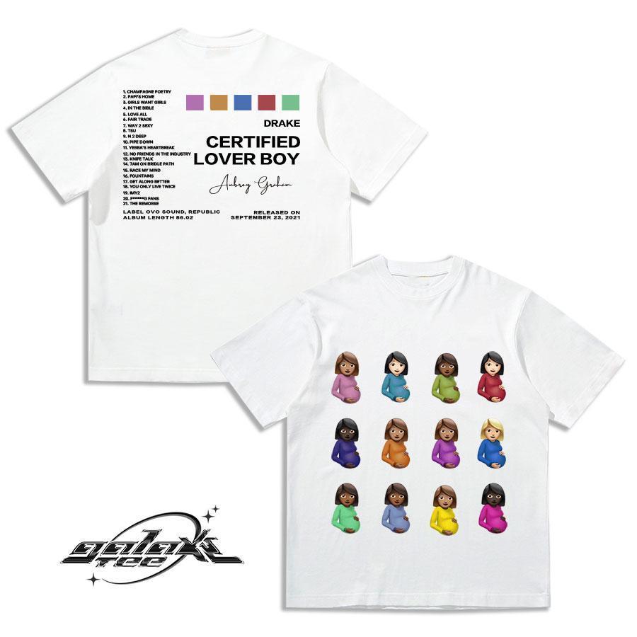 Drake - Được Chứng Nhận Lover Boy Album Clb Áo Thun Cotton Quá Khổ Tee Phố Hype Văn Hóa Áo Sơ Mi Uni