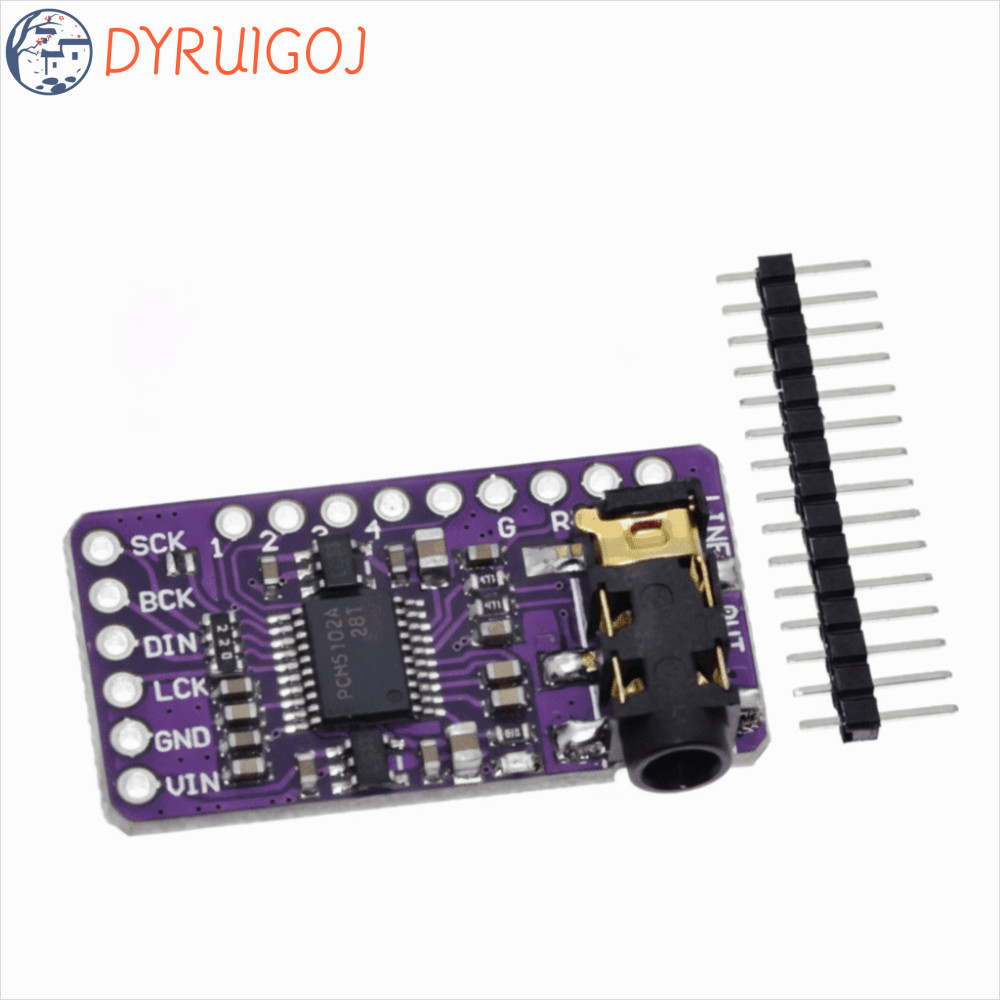 DYRUIDOJ PCM5102A I2S Trình phát âm thanh, Giao diện I2S PCM5102A DAC I2S Mô-đun Máy nghe nhạc âm th