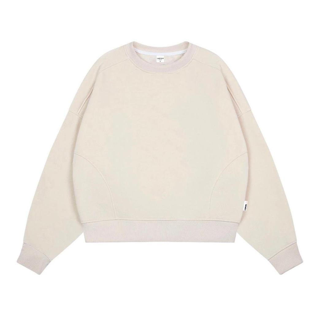 BOXY SMOOTH cotton sweatshirt with wide sleeves by LABSION