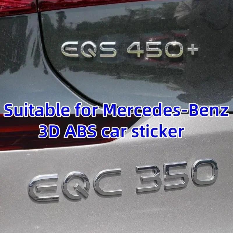 Dành cho Mercedes-Benz EQE53 EQS53 EQS450 EQC400 EQA300 EQB350 EQE400 logo gắn đuôi. Dấu hiệu chữ 3D