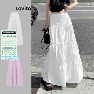  Lovito Váy Suông Đơn Giản Cho Nữ Mùa Hè xuân L85AD112 