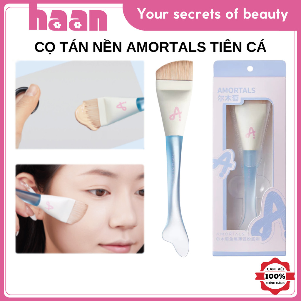 Cọ Tán Nền Tiên Cá Amortals Partner Series Base Makeup, Cọ Dàn Nền Amortals Nàng Tiên Cá
