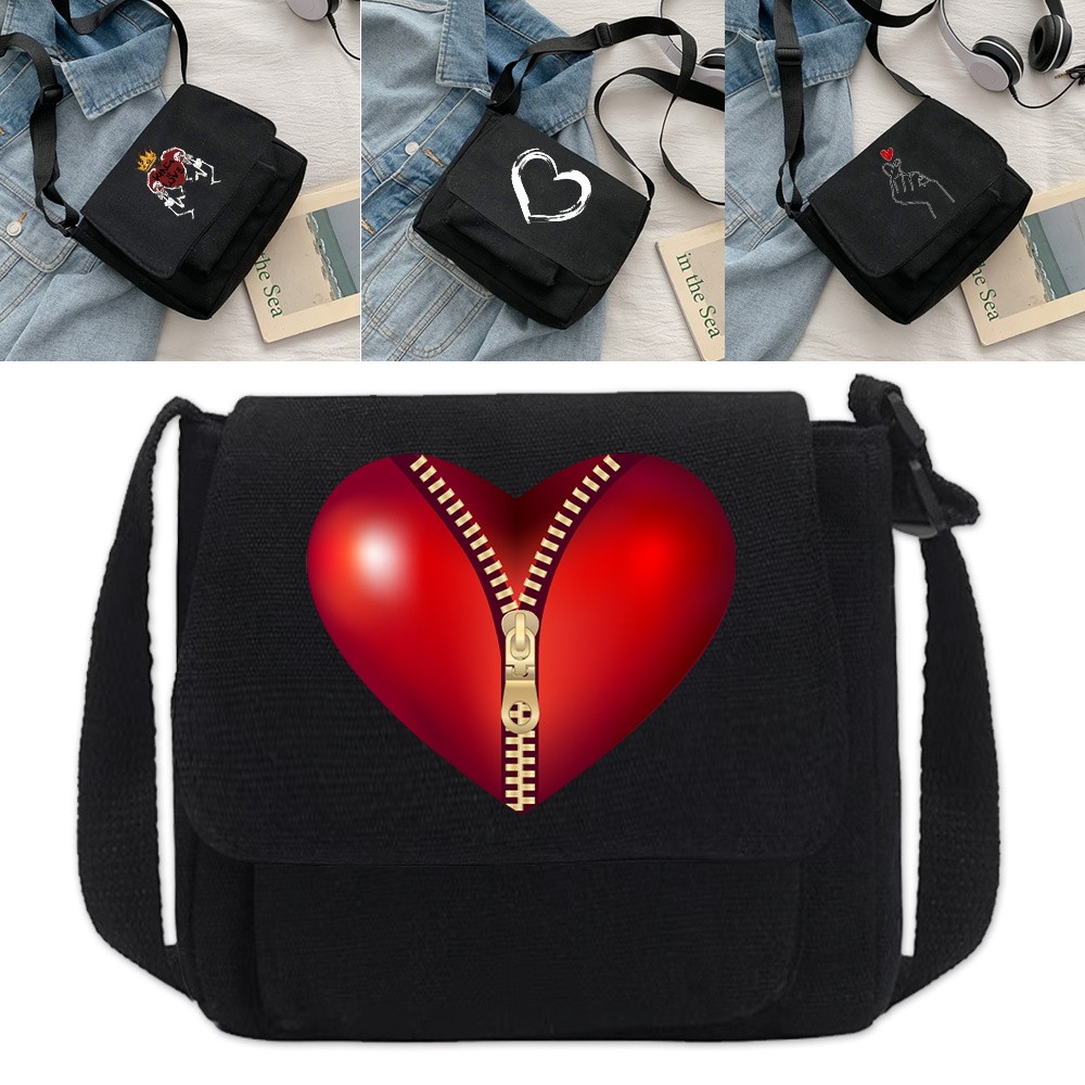 Student commuting crossbody bag Large capacity single-shoulder crossbody bag Lightweight messenger b