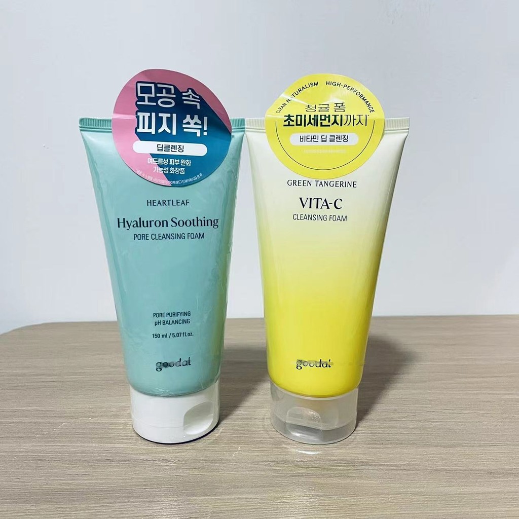 Hàn Quốc goodal Hàn Quốc goodal Houttuynia Cordata / Sữa rửa mặt Vitamin VC cam xanh GOOV