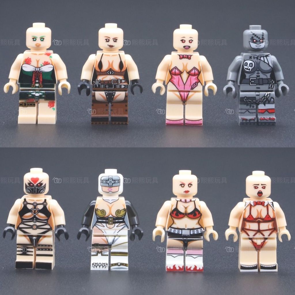 Tương thích với Lego Khối xây dựng hạt nhỏ Búp bê Búp bê Bé trai Bé gái Đồ chơi trẻ em Lắp ráp giáo 