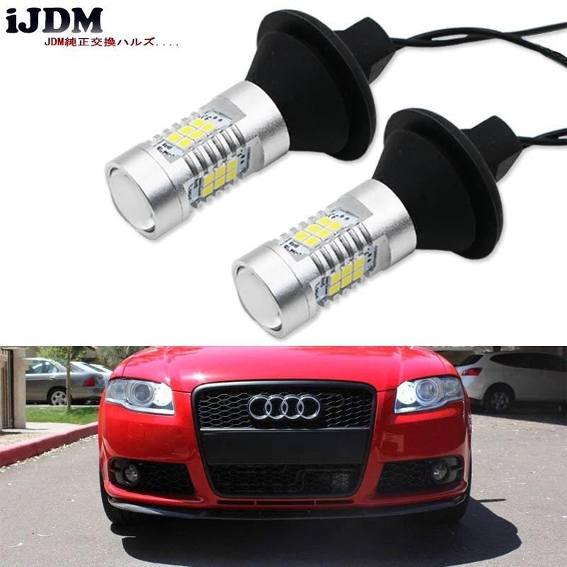 IJDM Lỗi Miễn Phí Trắng 27-SMD 7506 Bóng Đèn LED Có Điện Trở Cho Xe Audi B7 A3 A4 A6 A8 Q7 S3 S4 S6 