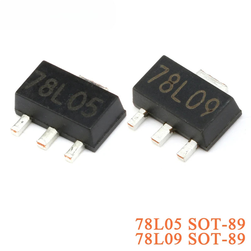 Bộ 50 SMD 78L05 78L09 SOT-89 Ba Đầu Điều Chỉnh Miếng Dán Transistor Mạch