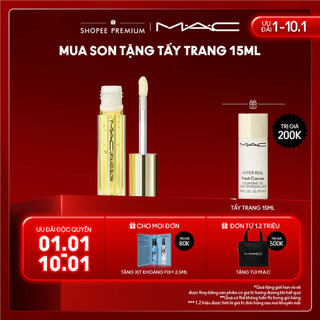  MAC Lipglass Blow Son bóng không dính làm đầy môi với công thức dưỡng tối ưu 