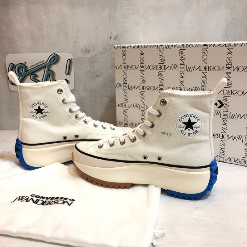 Converse x JW Anderson Run Star Hike bánh xe trắng, thời trang
