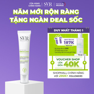   Livestream  Kem dưỡng giảm mụn ngừa thâm kiểm soát dầu SVR Sebiaclear Active Gel 40ml 