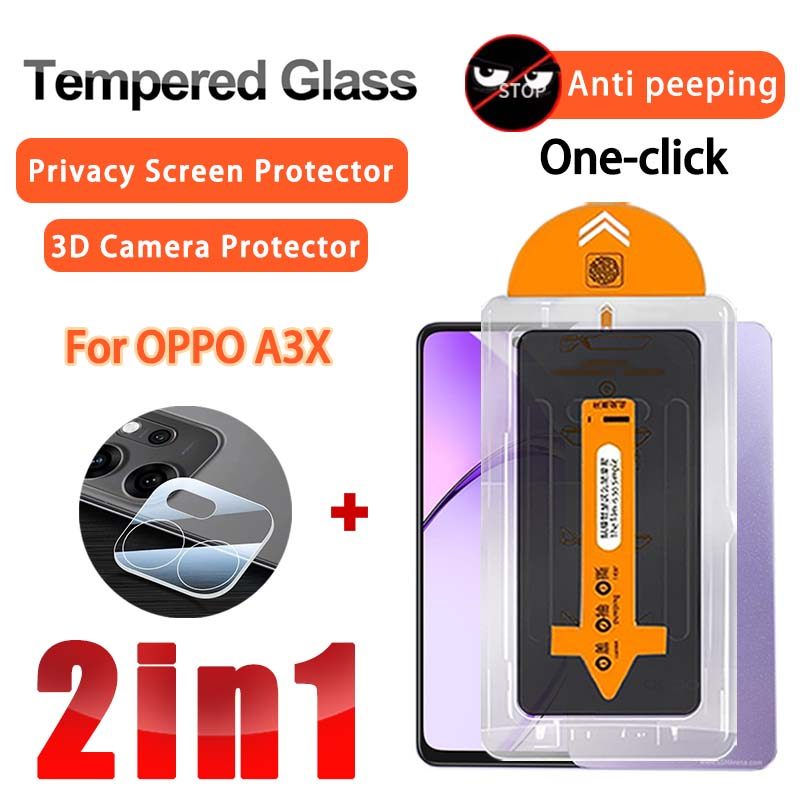 Phim Riêng Tư 2 TRONG 1 OPPO A3X Kính Cường Lực Cho OPPO A3x A3i A3 Pro A6 Pro Max Plus GT A6i A5 A5