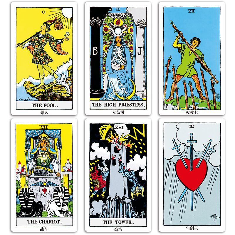 2025 Sản Phẩm Mới Ryderwitt Carlo Card Tarot Card Waitewitt Tarot Tarot Tarot Tarot Thẻ Lotta Thẻ Đơ
