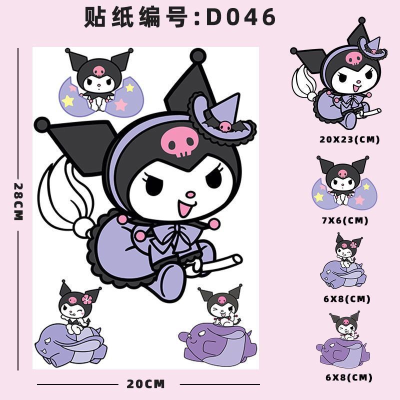 A New Kuromi Stickers Luggage Stickers Large Travel Suitcase Stickers Mobile Phone Laptop Car Electr