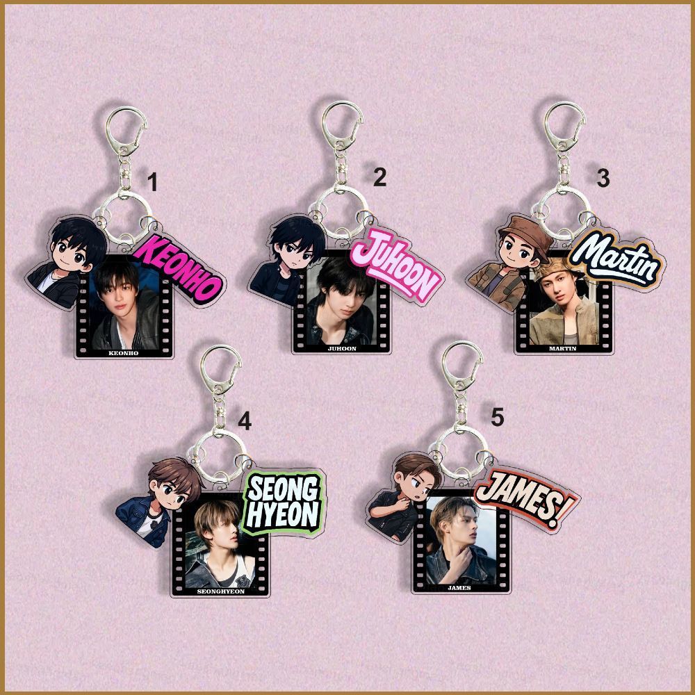 HK1 CORTIS Acrylic Móc Khóa KEONHO FaSHioN Mặt Dây Chuyền JUHOON Túi Phụ Kiện Ngôi Sao Ngoại Vi KH1