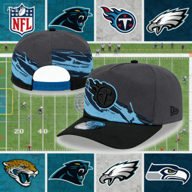 Mũ snapback Tennessee Titans Graphite Brushstroke 9Forty, điều chỉnh được, kèm miếng dán